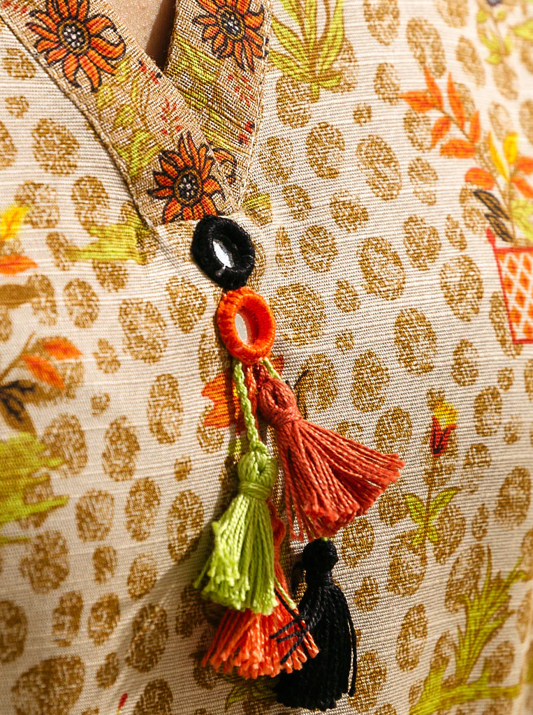 3 PIECE - PRINTED KHADDAR SUIT - LIMEADE - Image 4
