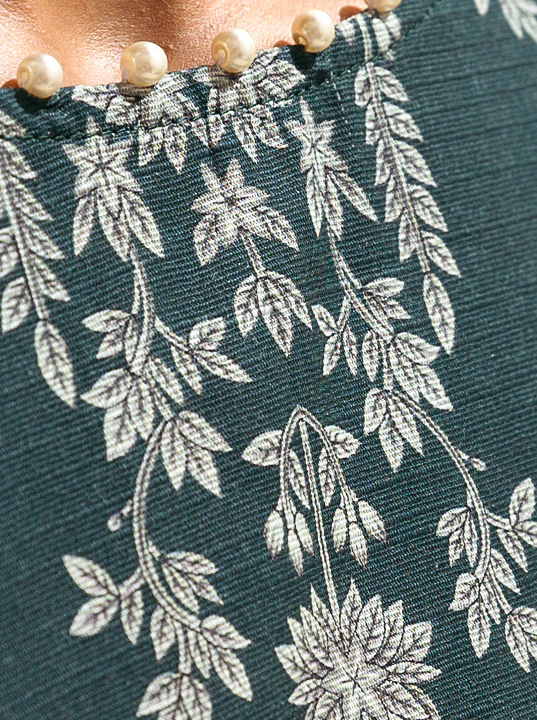 3 PIECE - PRINTED KHADDAR SUIT - TEAL TREASORE - Image 5