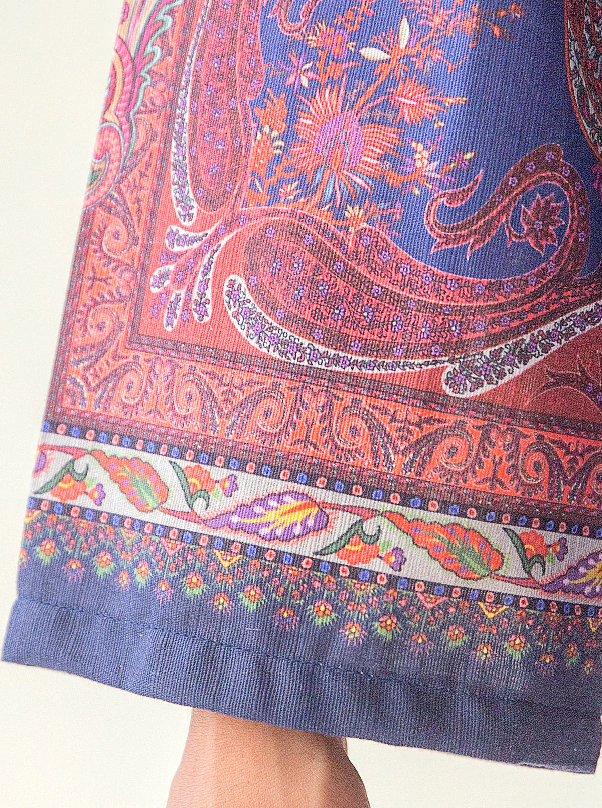 1 PIECE - PRINTED KHADDAR SHIRT - MIDNIGHT MYSTERY - Image 4