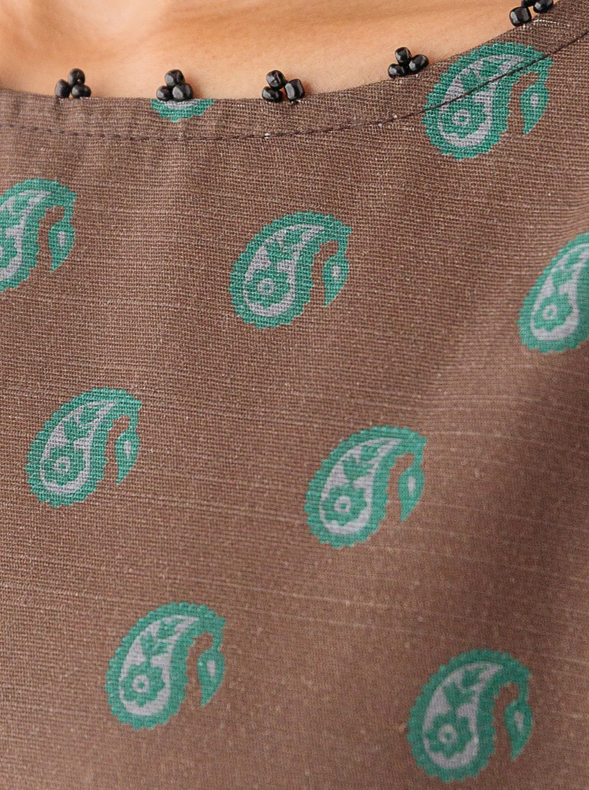 1 PIECE - PRINTED KHADDAR SHIRT - OCEAN DEPTHS - Image 3