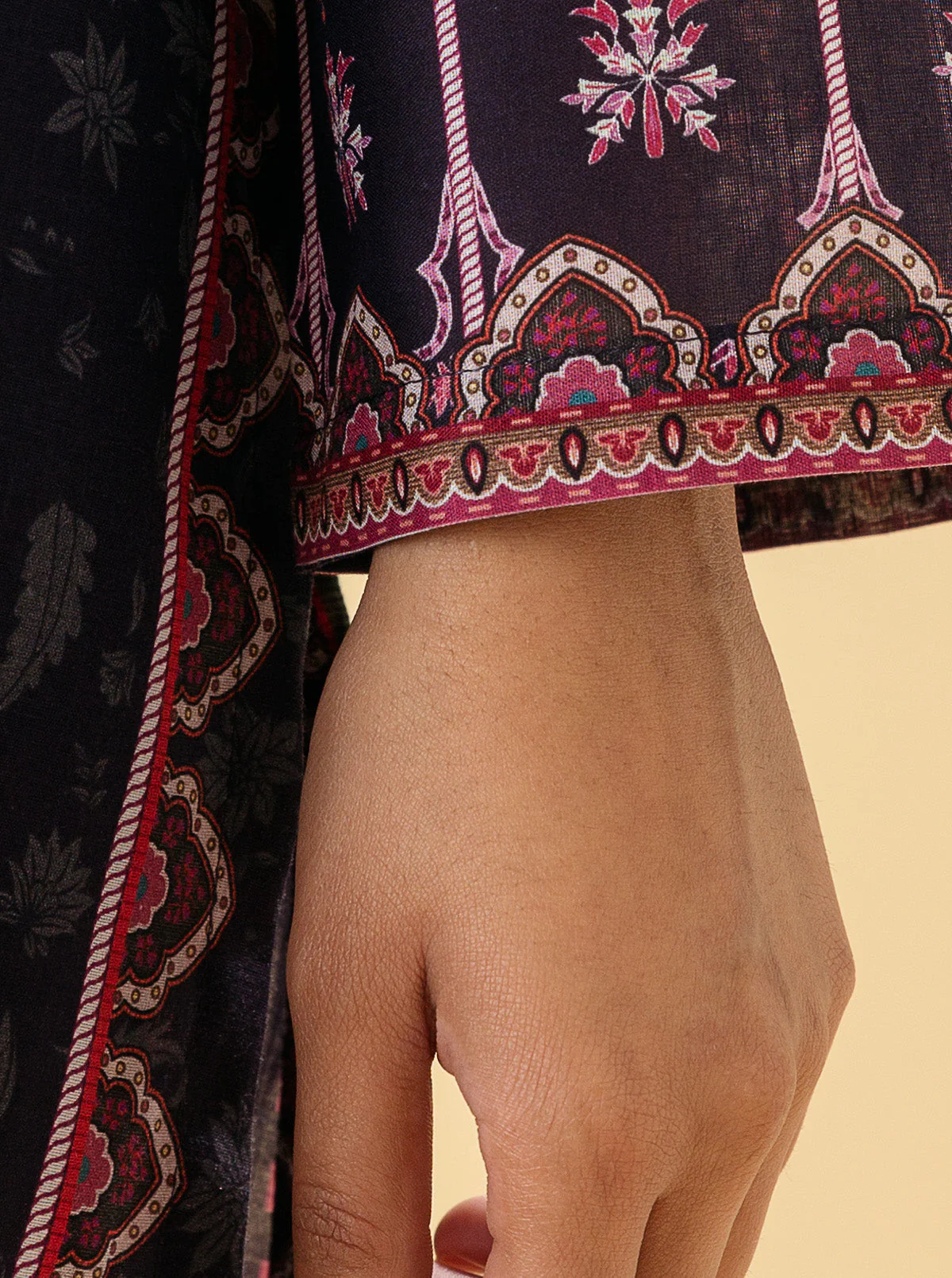 1 PIECE - PRINTED LAWN SHIRT - BOHO GEMSTONE - Image 3