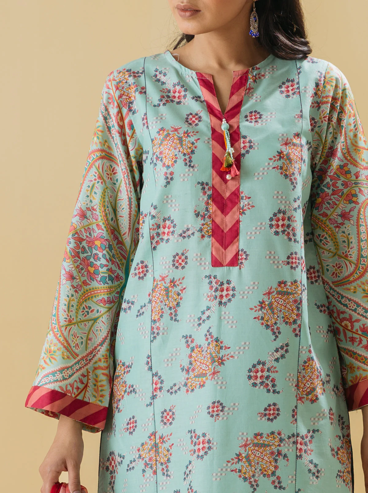 3 PIECE - PRINTED LAWN SUIT - SUMMER BREEZE - Image 4