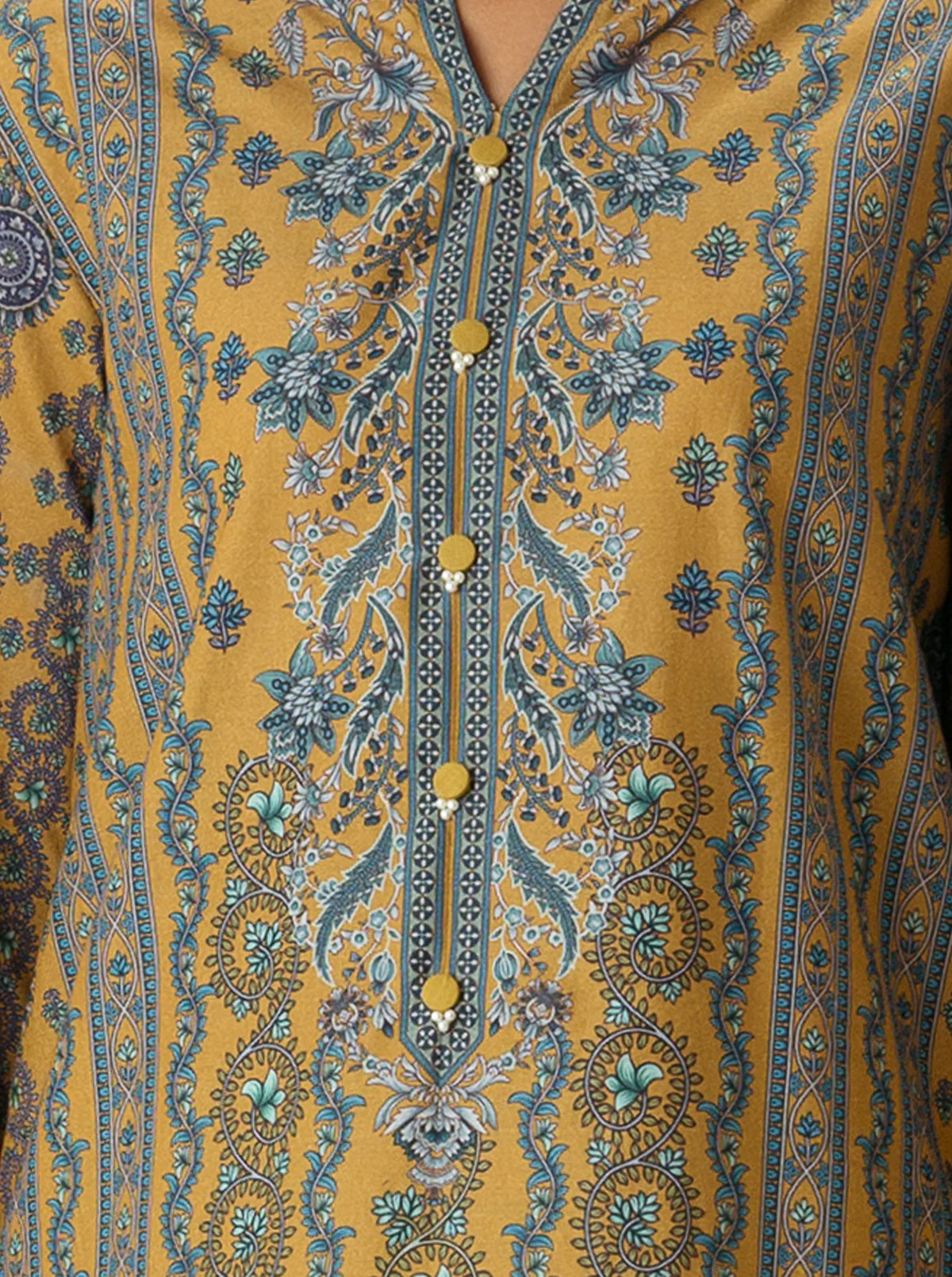 1 PIECE - PRINTED  LAWN SHIRT - COLONIAL RENAISSANCE - Image 2