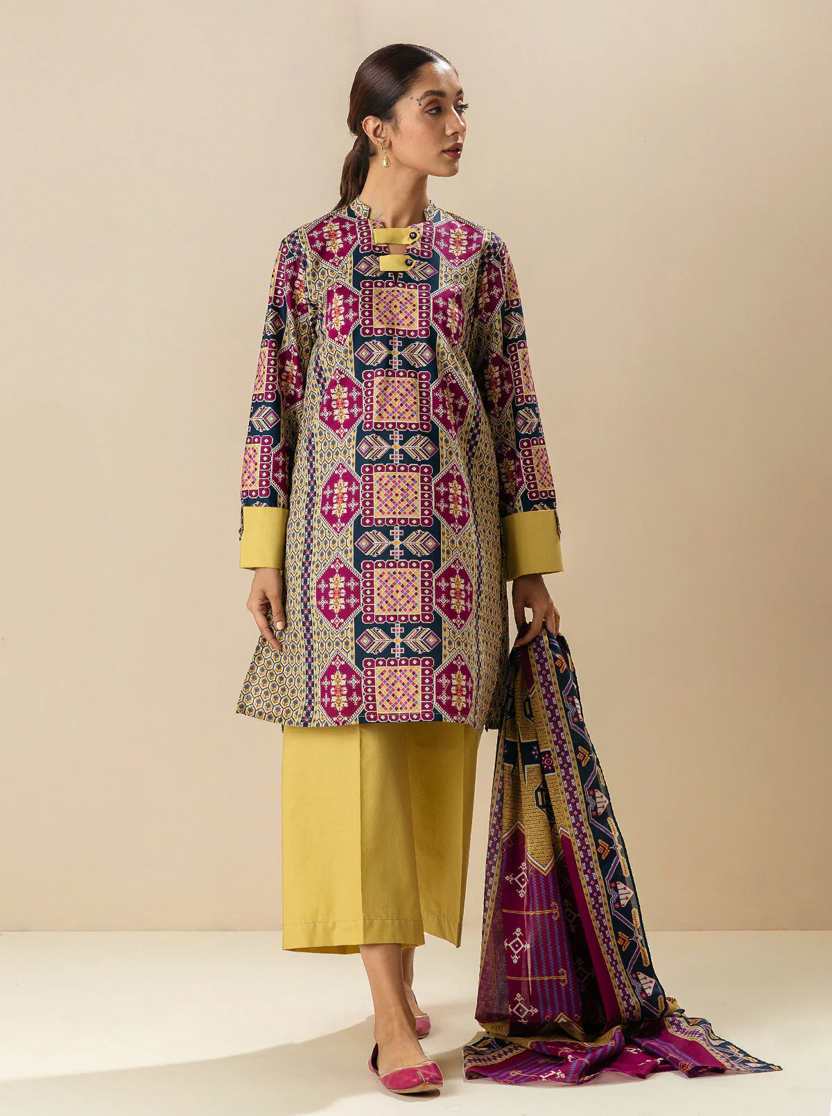 2 PIECE - PRINTED LAWN SUIT - TRIBE'S JOURNEY - Image 4