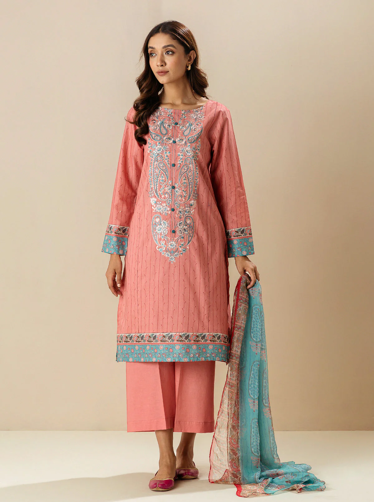 2 PIECE - EMBROIDERD LAWN SUIT - NEWAGE ZEST - Image 5