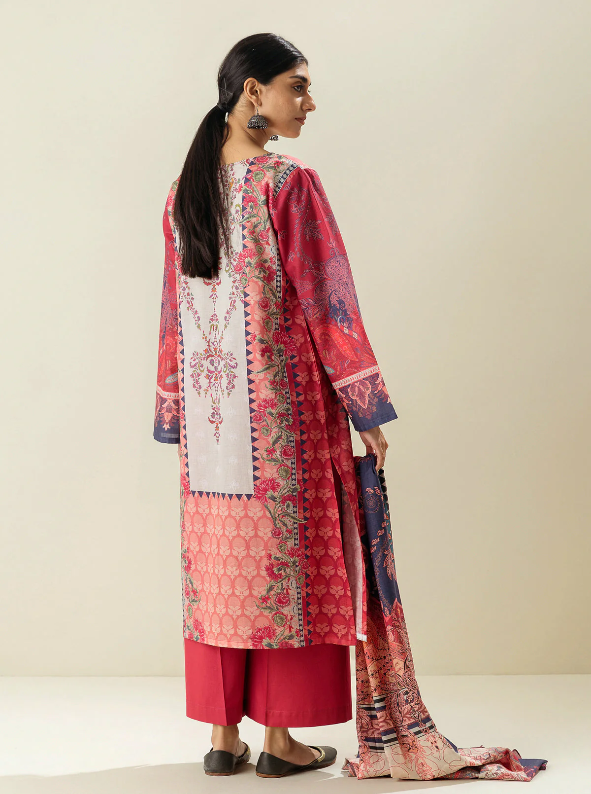 3 PIECE - PRINTED LAWN SUIT - AURORA RADIANCE - Image 3