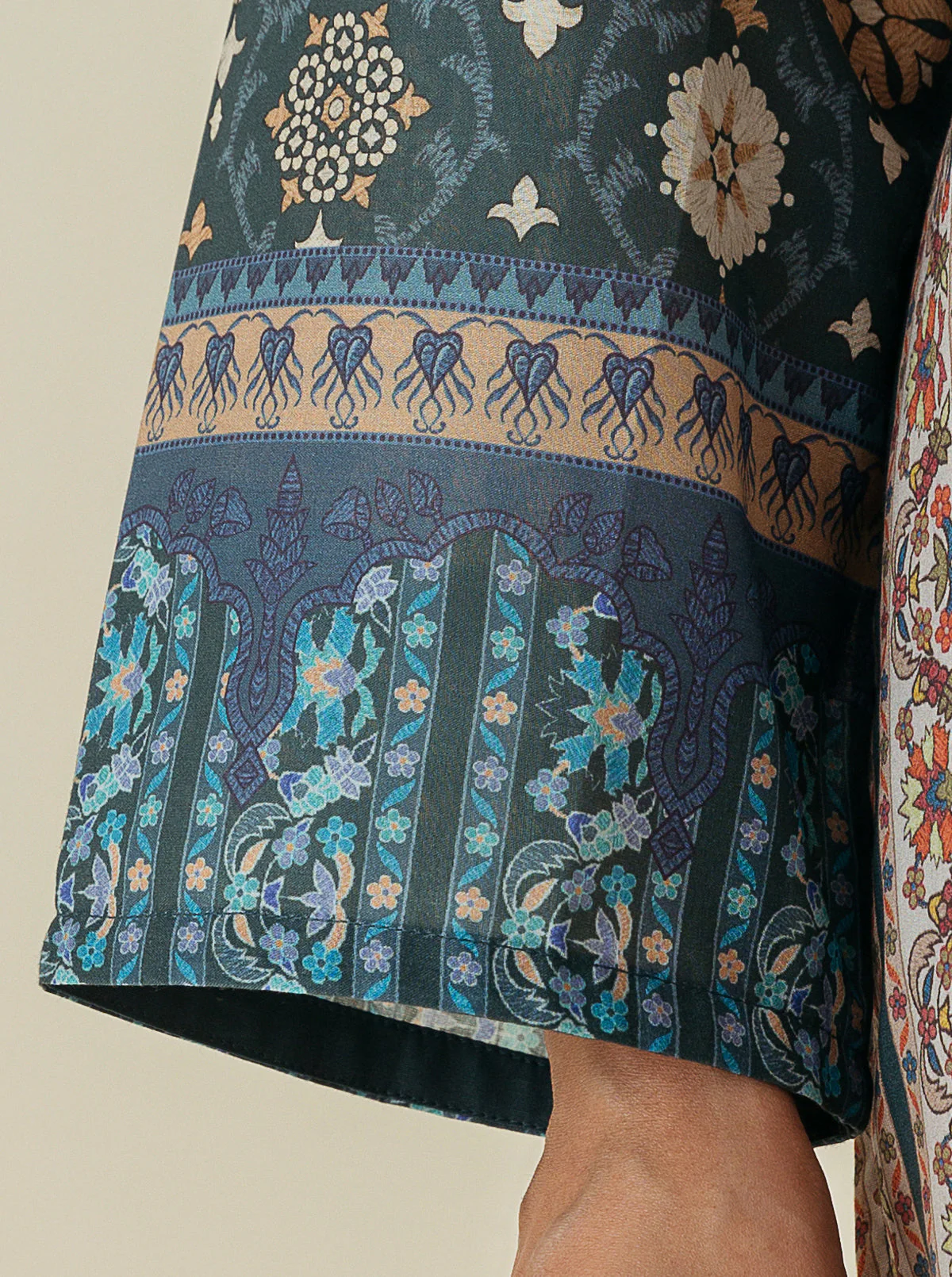 3 PIECE - PRINTED  LAWN SUIT - BLUEBERRY MOONLIGHT - Image 4