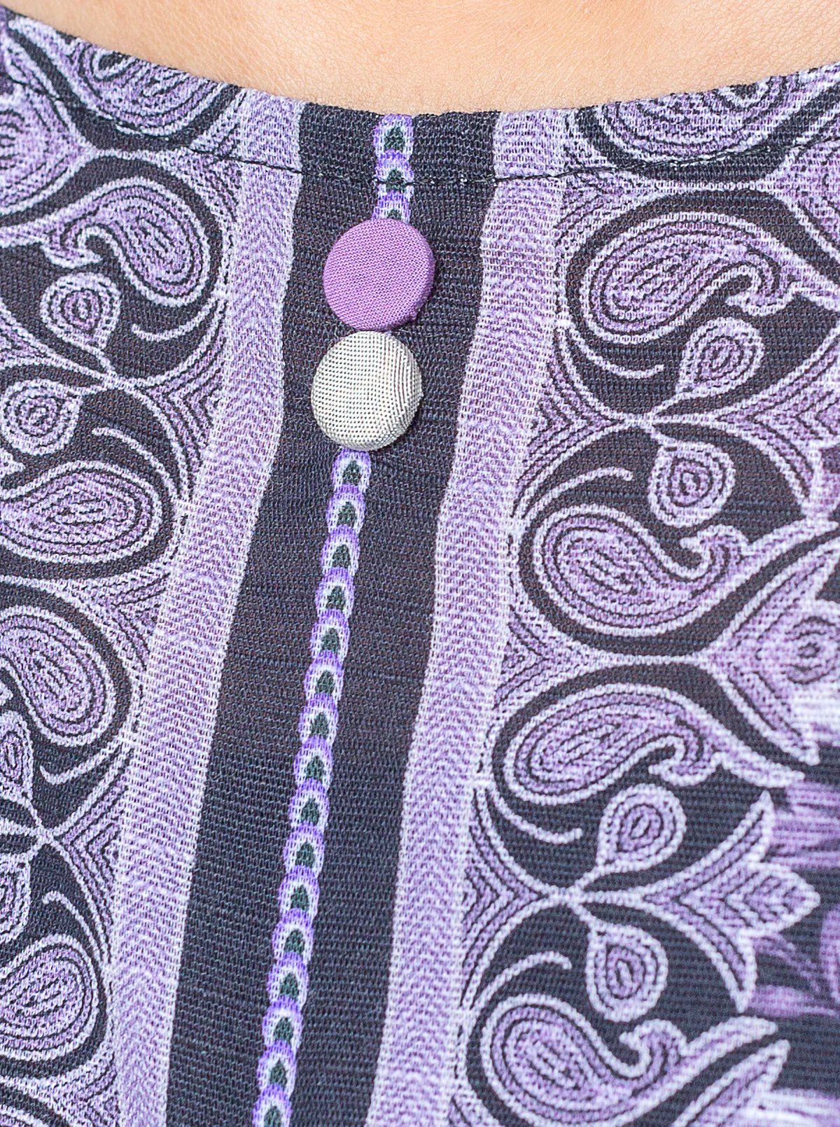 1 PIECE - PRINTED KHADDAR SHIRT - EBONY SHAFT - Image 3