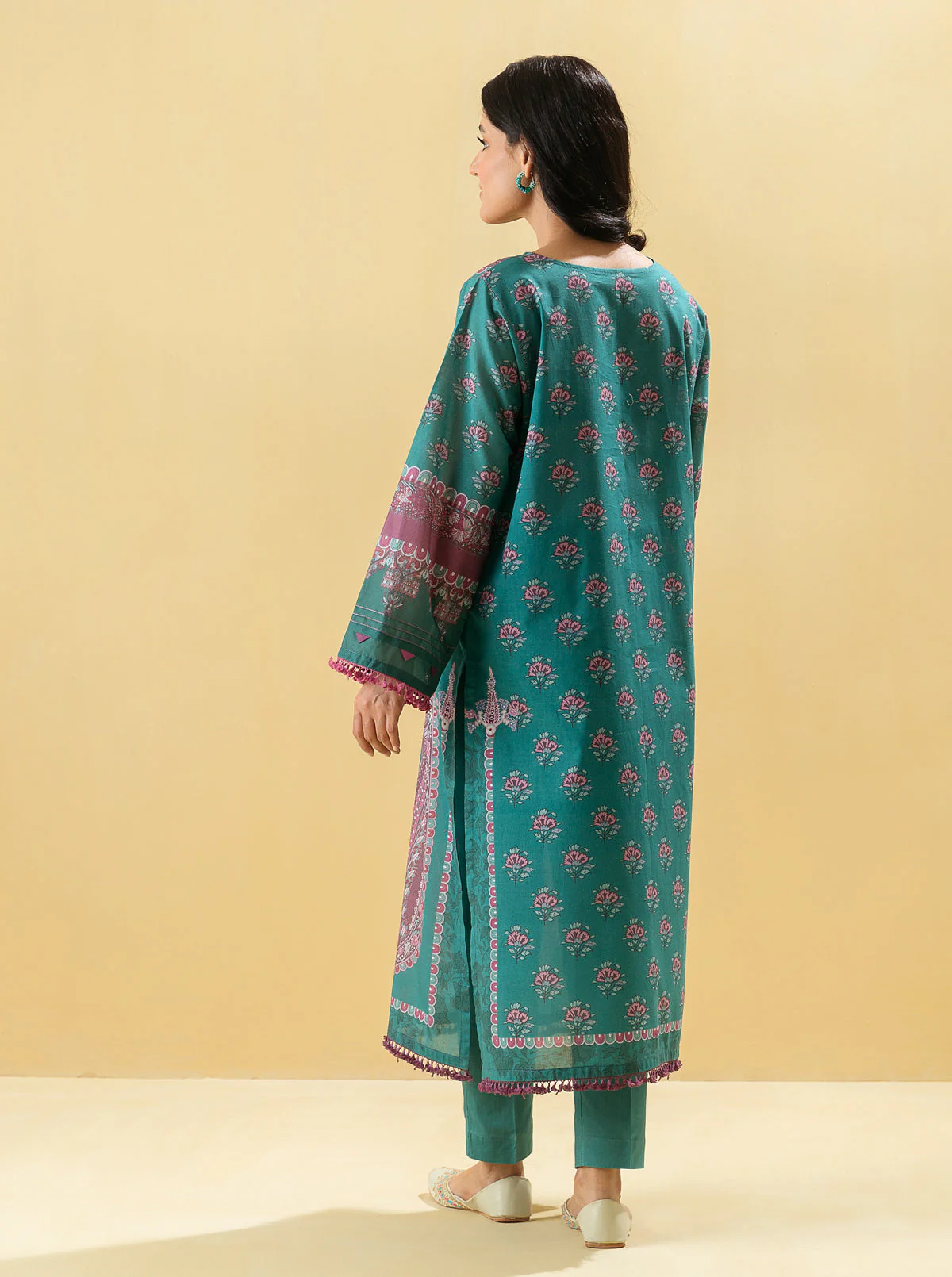 1 PIECE - PRINTED LAWN SHIRT - JADE ADMONISH - Image 4