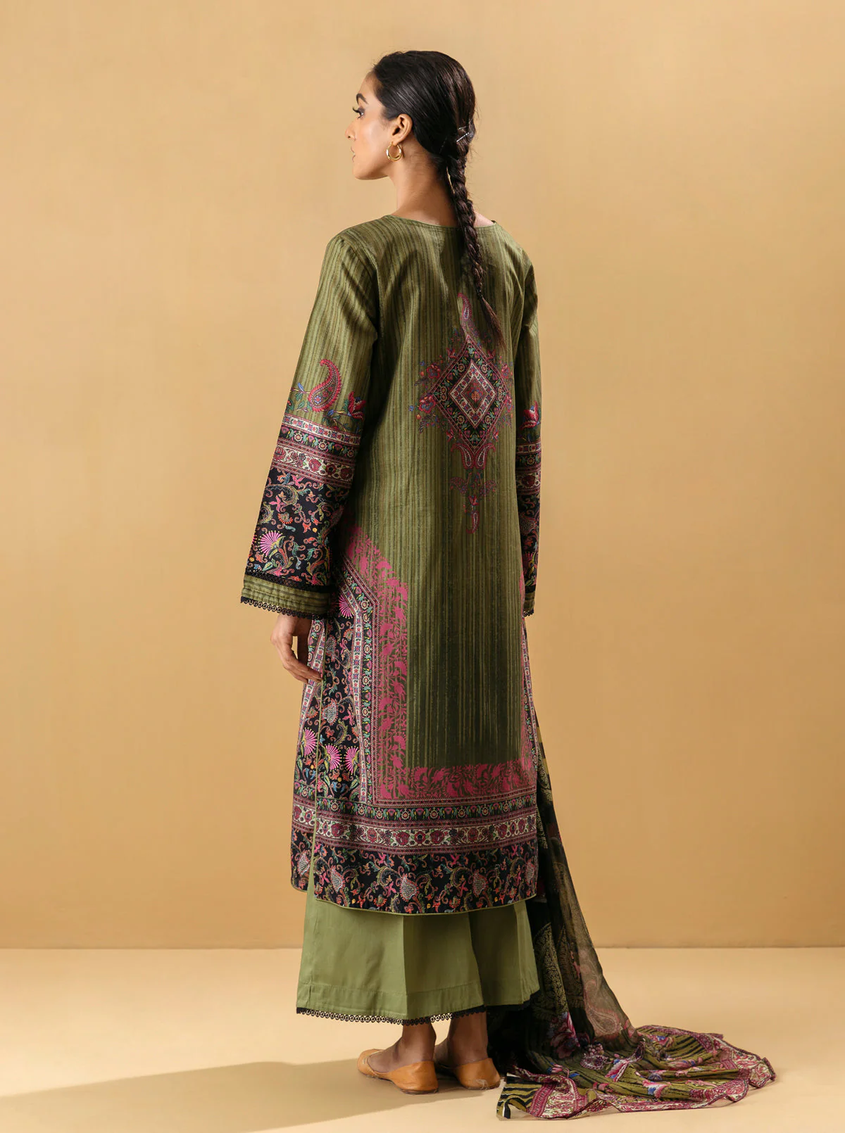 3 PIECE - PRINTED LAWN SUIT - GRACE GLORIA - Image 6