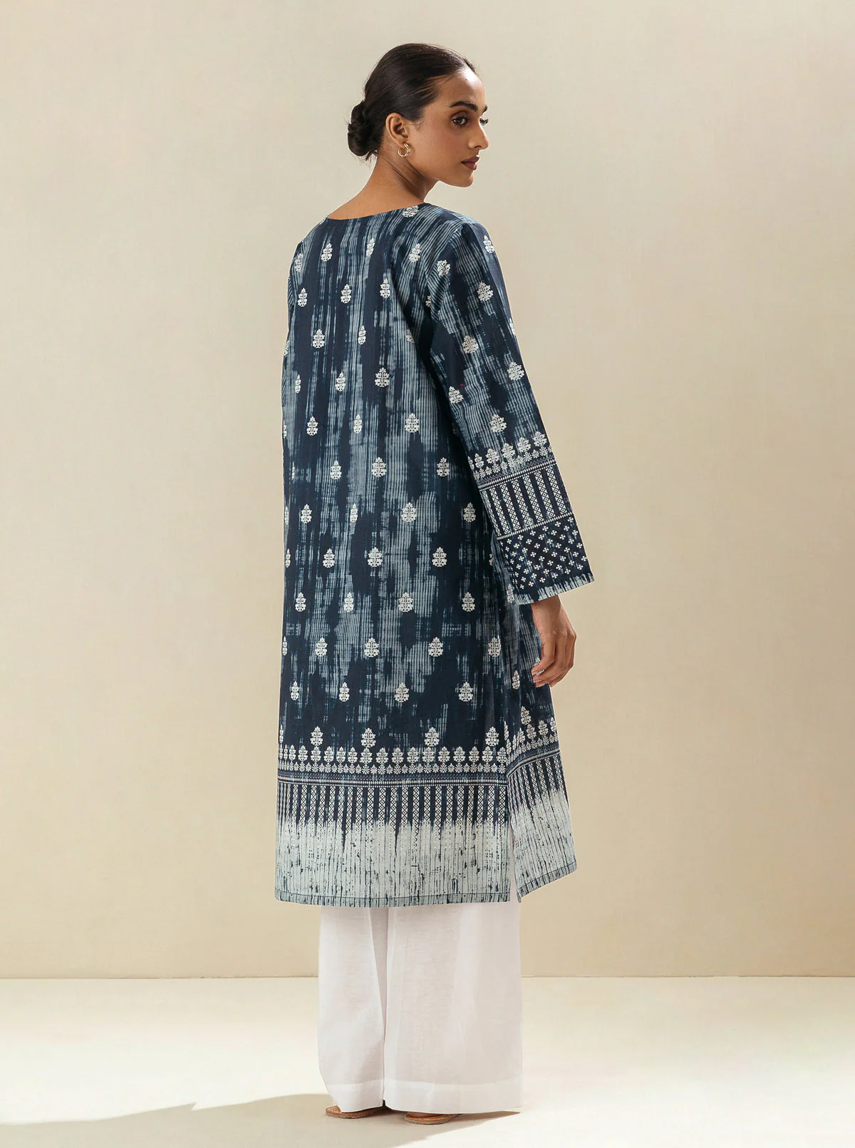 1 PIECE - PRINTED LAWN SHIRT - INDO MARRAKECH - Image 2