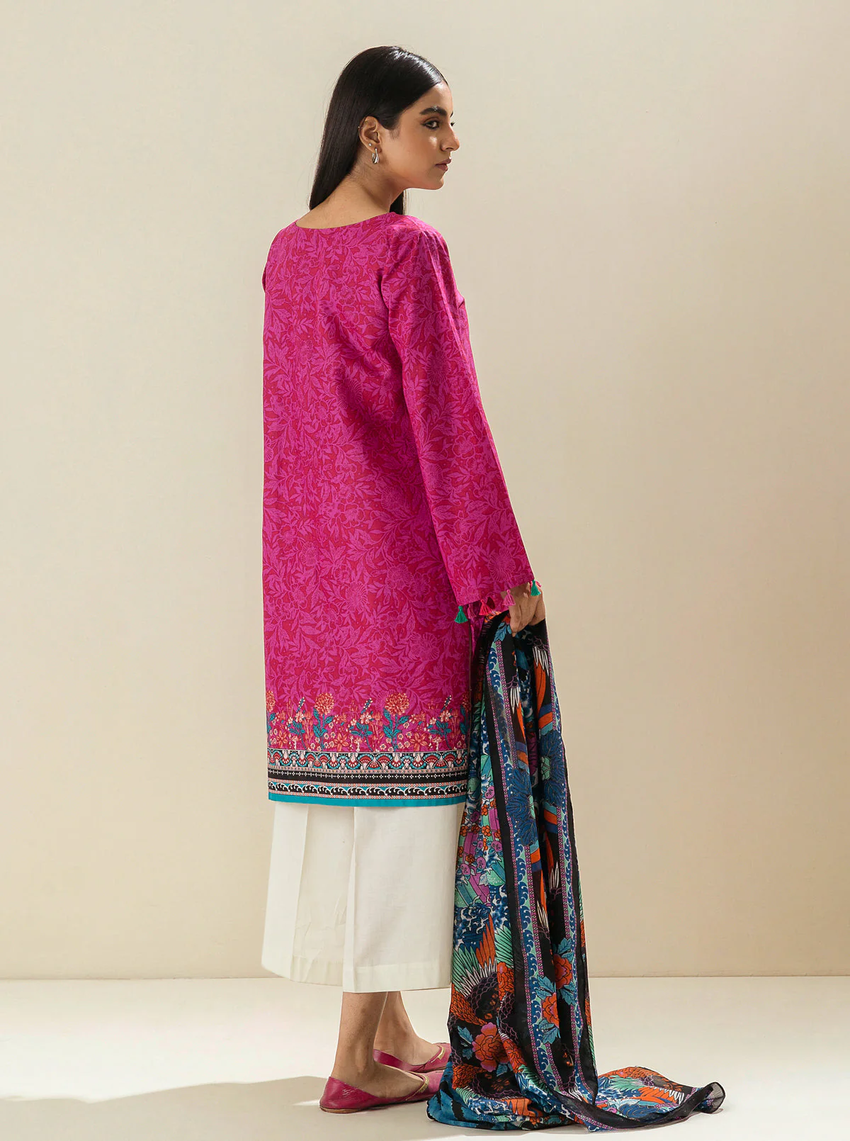 2 PIECE - EMBROIDERED VISCOS SUIT - DIVA GLOW - Image 3