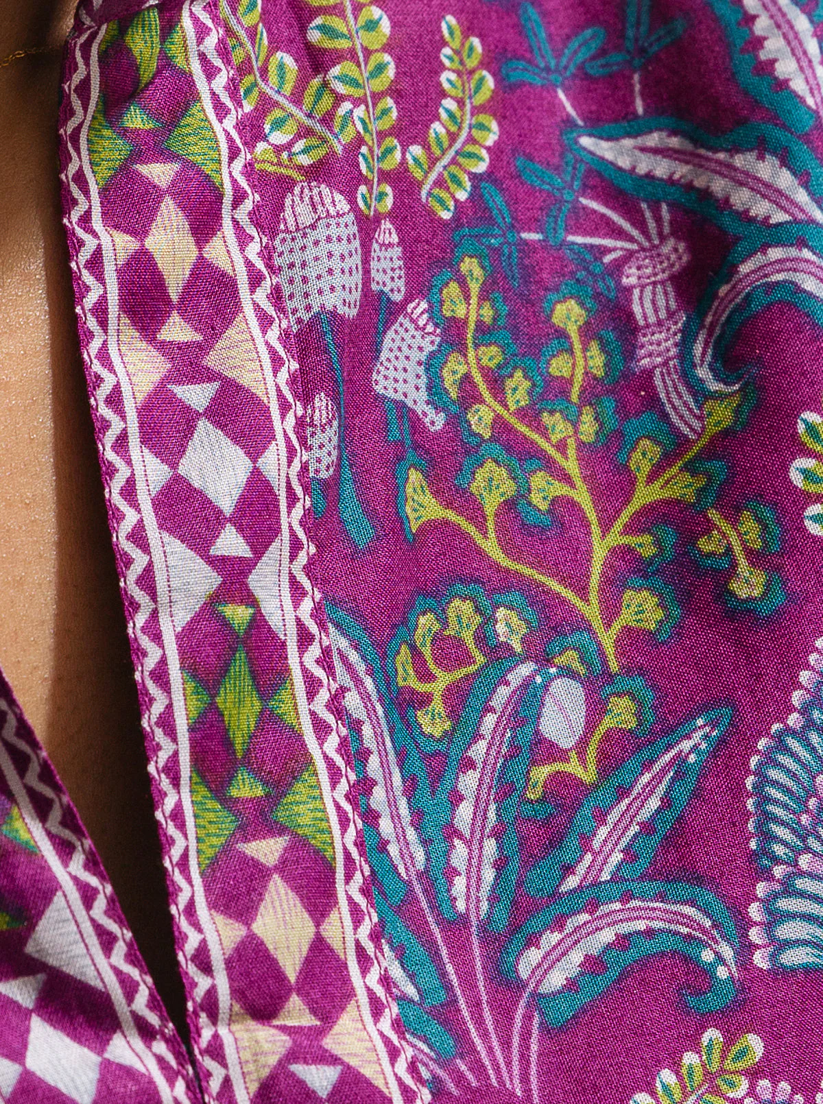 1 PIECE - PRINTED LAWN SHIRT - VIVID VIOLA - Image 3