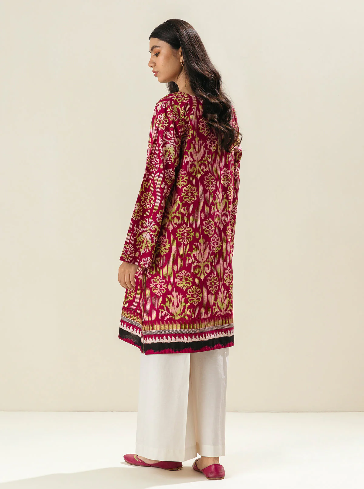 1 PIECE - PRINTED LAWN SHIRT - LOVEBIRDS NEST - Image 2