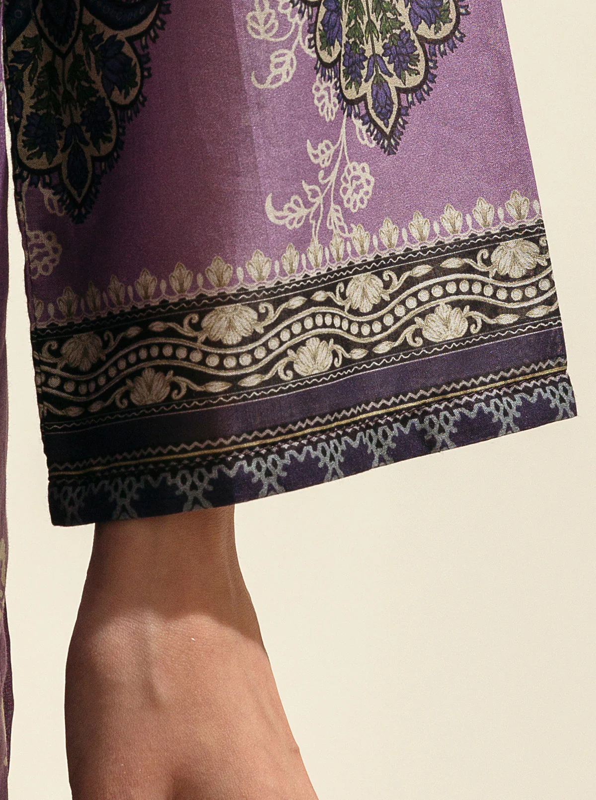 3 PIECE - PRINTED LAWN SUIT - CROWN JEWEL - Image 4