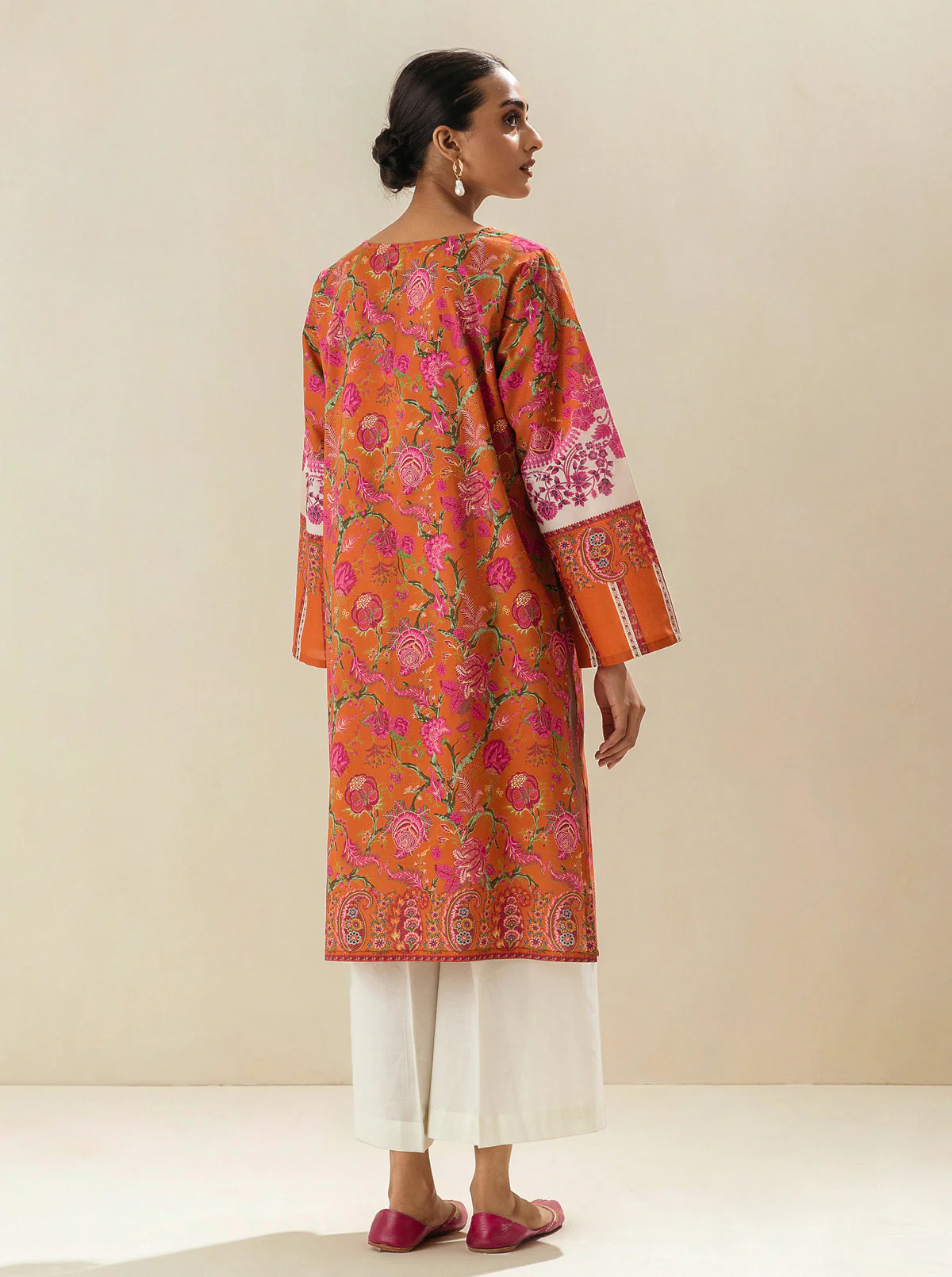 1 PIECE - PRINTED LAWN SHIRT - FIRE TWIRL - Image 2