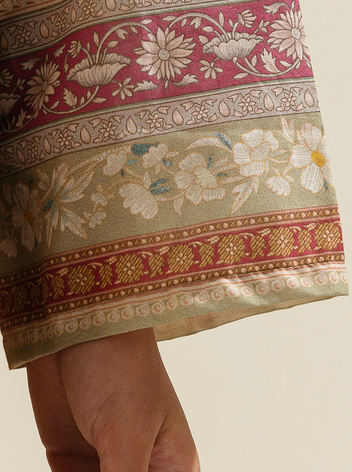 3 PIECE - PRINTED LAWN SUIT - PALE BLOOM - Image 5