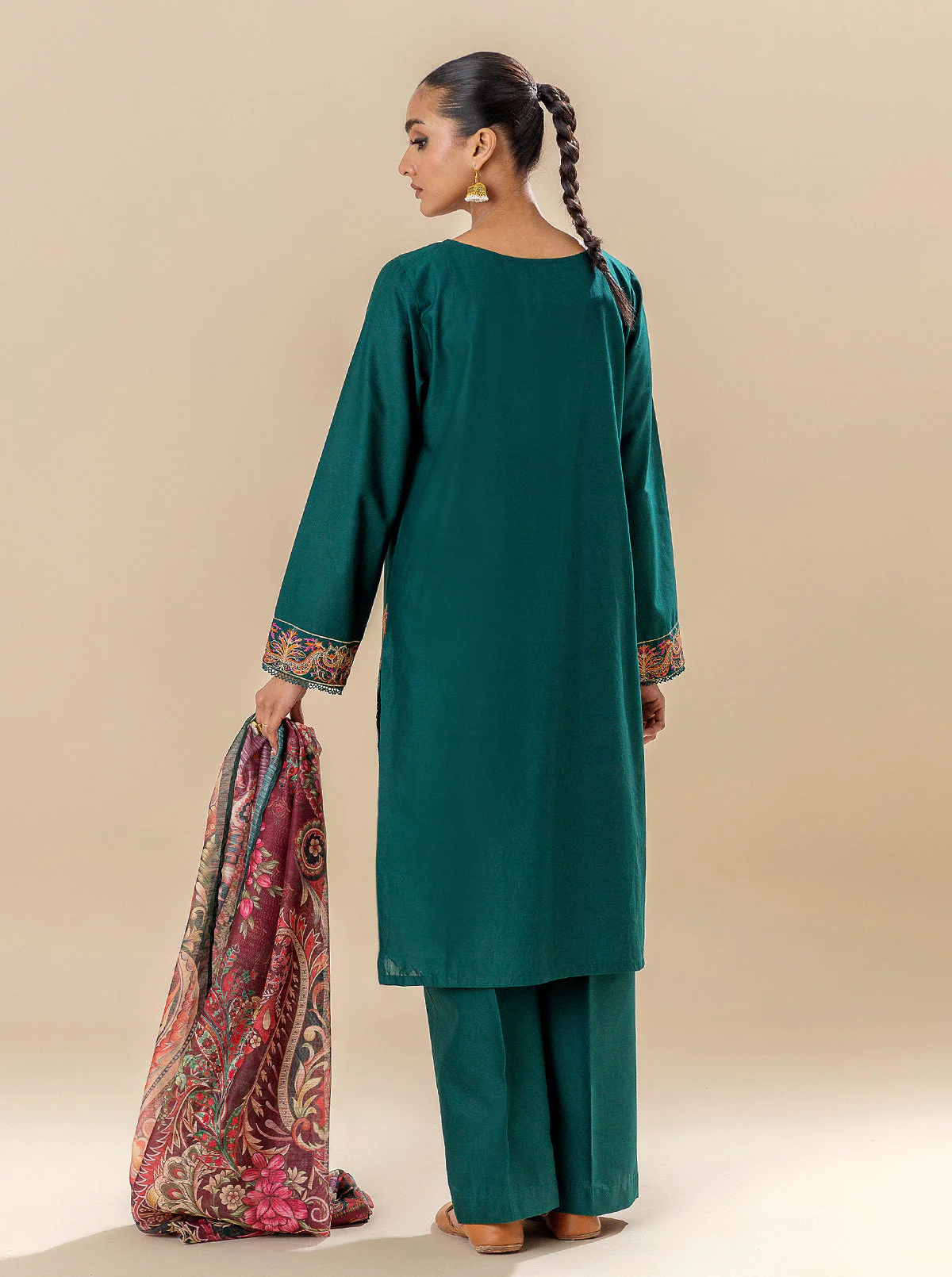 3 PIECE EMBROIDERED LAWN SUIT-PACIFIC HARBOUR (UNSTITCHED) - Image 5