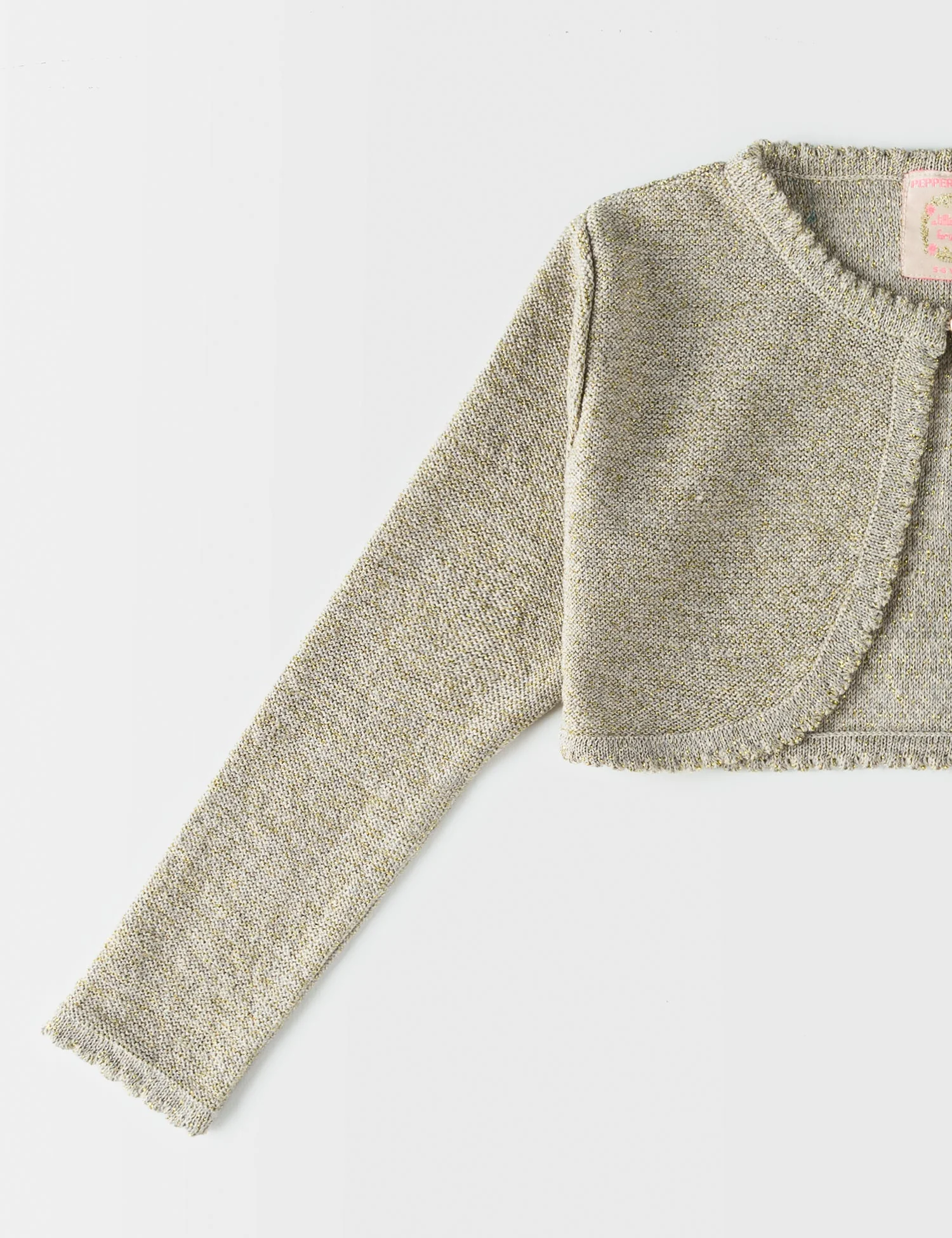 GREY SHIMMERY SHRUG - Image 4